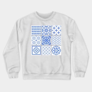 Abstract Portuguese Pattern Tile Crewneck Sweatshirt